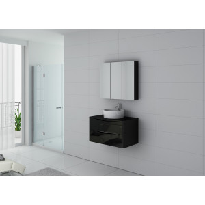 Meuble salle de bain Terranova 800 Noir Meuble salle de bain Terranova 800 Noir