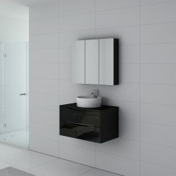 Meuble salle de bain Terranova 800 Noir