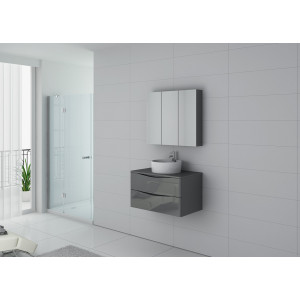 Meuble salle de bain Terranova 800 Gris taupe