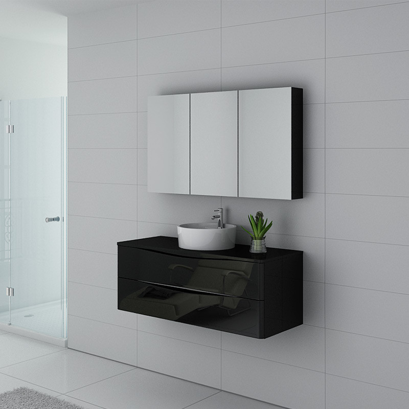 Ensemble Meuble salle de bain Terranova 1200 Noir