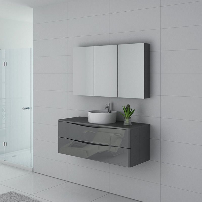 Meuble salle de bain Terranova 1200 Gris taupe