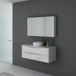 Meuble salle de bain Bellissimo noir 150 cm | Distribain