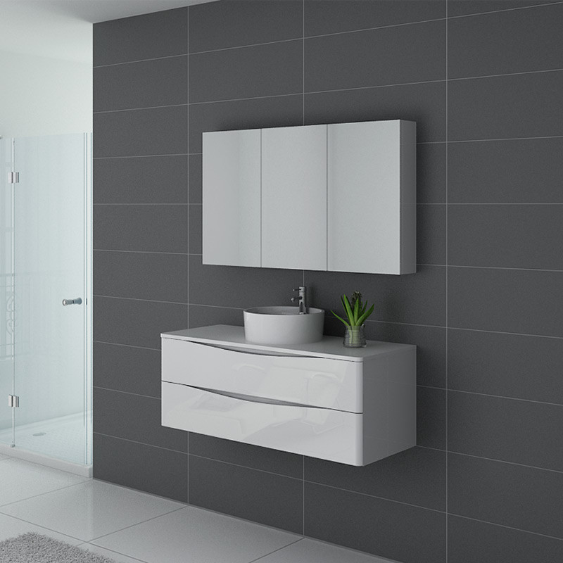Meuble salle de bain Terranova 1200 Blanc Meuble salle de bain Terranova 1200 Blanc