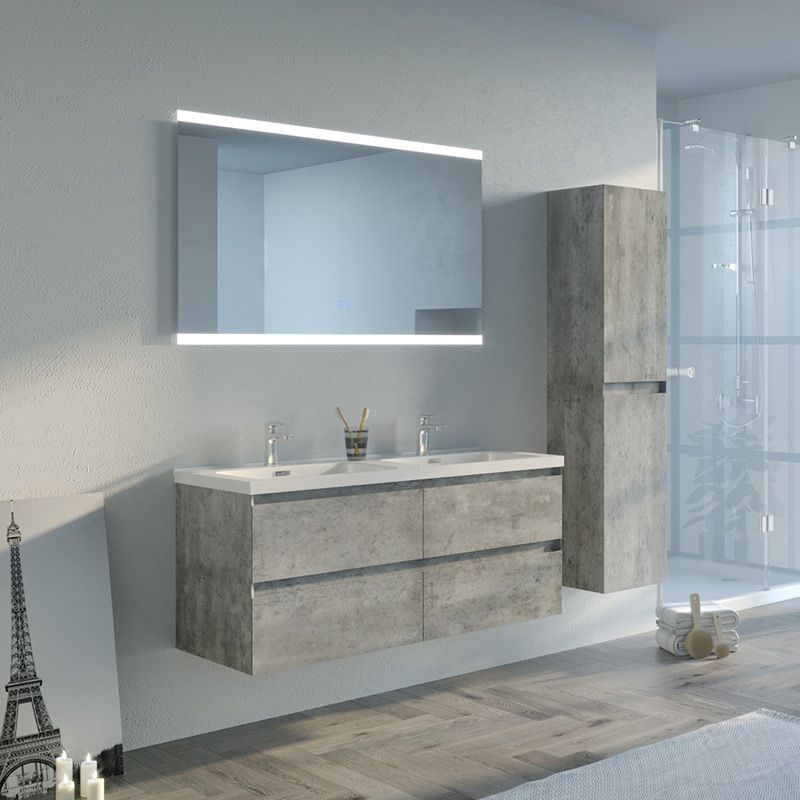 Meuble 2 vasques Scorzo 1200 Béton