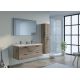 Meuble salle de bain Lanzara 1200 Chêne gris