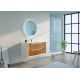 Meuble salle de bain SCORDIA 1000 Bois naturel et Blanc