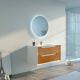 Meuble salle de bain SCORDIA 1000 Bois naturel et Blanc