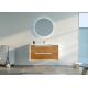 Meuble salle de bain SCORDIA 1000 Bois naturel et Blanc