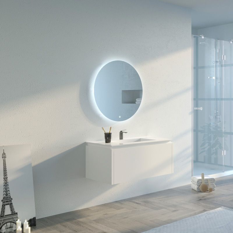 Meuble salle de bain STRANO 900 Blanc