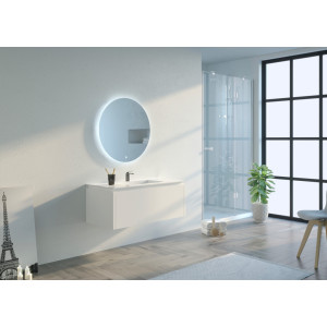 Meuble salle de bain STRANO 1000 Blanc