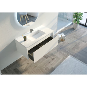 Meuble salle de bain STRANO 1000 Blanc