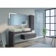 Meubles salle de bain Melizzano 1400 Gris Anthracite