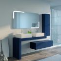 Meubles salle de bain MELIZZANO 1400 Bleu Saphir