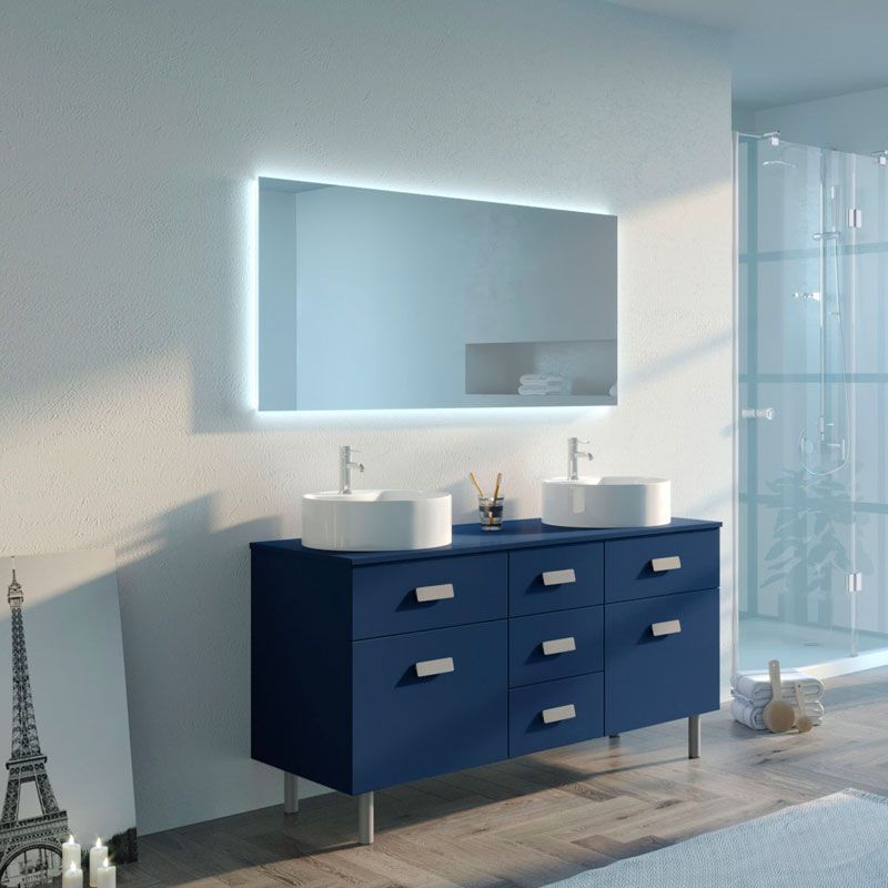 Meubles salle de bain LORENZO Bleu saphir