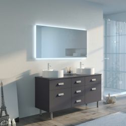 Meubles salle de bain LORENZO Gris Anthracite