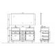 Meubles salle de bain LORENZO Gris Anthracite