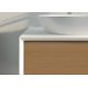 Meuble salle de bain BELSITO 1200 bois naturel et blanc