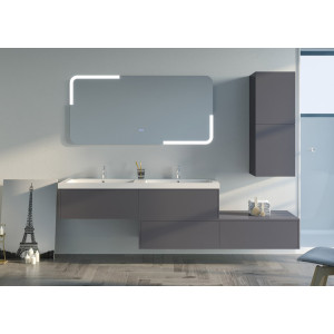 Meubles Design salle de bain BELLISSIMO Gris Anthracite