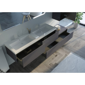 Rangements Meubles salle de bain BELLISSIMO GA Gris Anthracite
