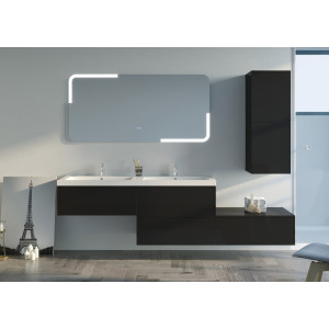 Meubles salle de bain BELLISSIMO Noir mat