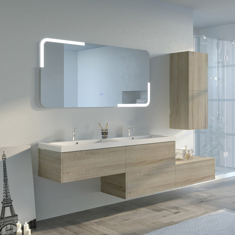Meubles 2 vasques BELLISSIMO SC Scandinave