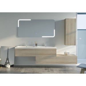 Meubles 2 vasques BELLISSIMO SC Scandinave