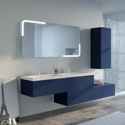 Meubles salle de bain BELLISSIMO BS Bleu Saphir