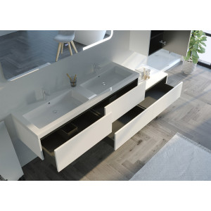 Tiroirs Meubles salle de bain BELLISSIMO B Blanc