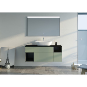 Meubles salle de bain SORIANO VA Vert Amande