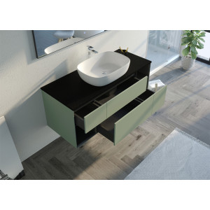 Meubles salle de bain SORIANO VA Vert Amande