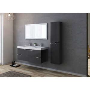 Meuble salle de bain CALABRO 1200 Gris Anthracite