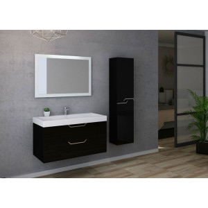 Meuble salle de bain CALABRO 1000 Noir