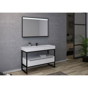 Meuble salle de bain LAMEZIA 1200 Blanc