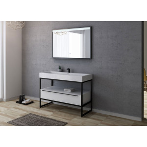 Meuble salle de bain LAMEZIA 1200 Blanc Meuble salle de bain LAMEZIA 1200 Blanc