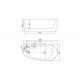 plan Dimensions Baignoire îlot Pravia