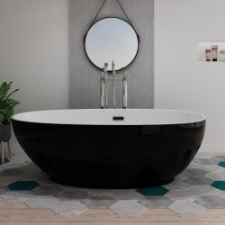 Baignoire îlot Sangro Black