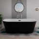 Baignoire îlot noire Lazzio Black