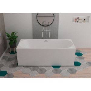 Baignoire îlot blanche rectangulaire AGUEDA