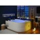 Baignoire Balnéo asymétrique D-Quilotoa whirlpool 46 jets