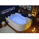 Baignoire Balnéo asymétrique D-Quilotoa whirlpool 46 jets