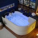 Baignoire Balnéo asymétrique D-Quilotoa whirlpool 46 jets