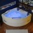Baignoire Balnéo d'angle Néfertiti whirlpool 43 Jets