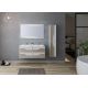 Meuble de salle de bain suspendu URBINO 1200 Scandinave et Blanc