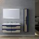 Meuble salle de bain URBINO 1200 Scandinave et Bleu Saphir