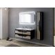 Meuble salle de bain URBINO 1200 Scandinave et Noir