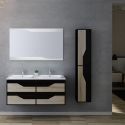 Meuble salle de bain URBINO 1200 Scandinave et Noir