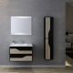 Meuble salle de bain URBINO 800 Scandinave et Noir