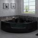 Baignoire d'angle Love you Black