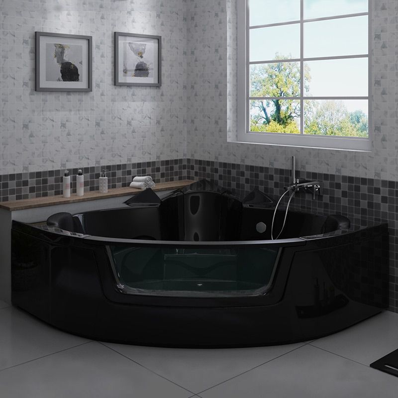 Baignoire d'angle Love you Black