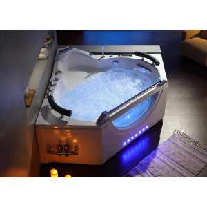 Baignoire Balnéo d'angle Amazonia 44 jets + massage des cervicales 